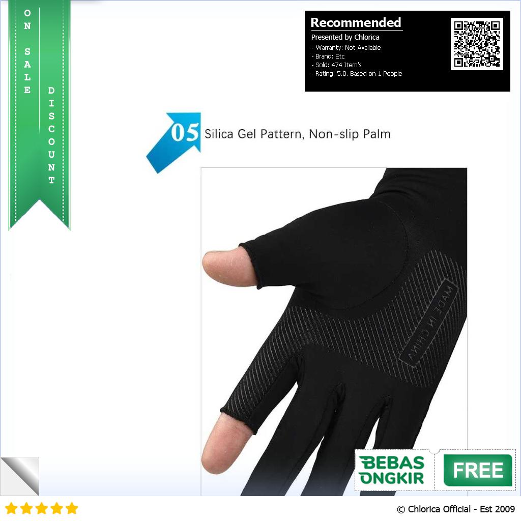 YXST Sarung Tangan Panjang Manset Sleeve Two Fingers Sunscreen Spandex SP10