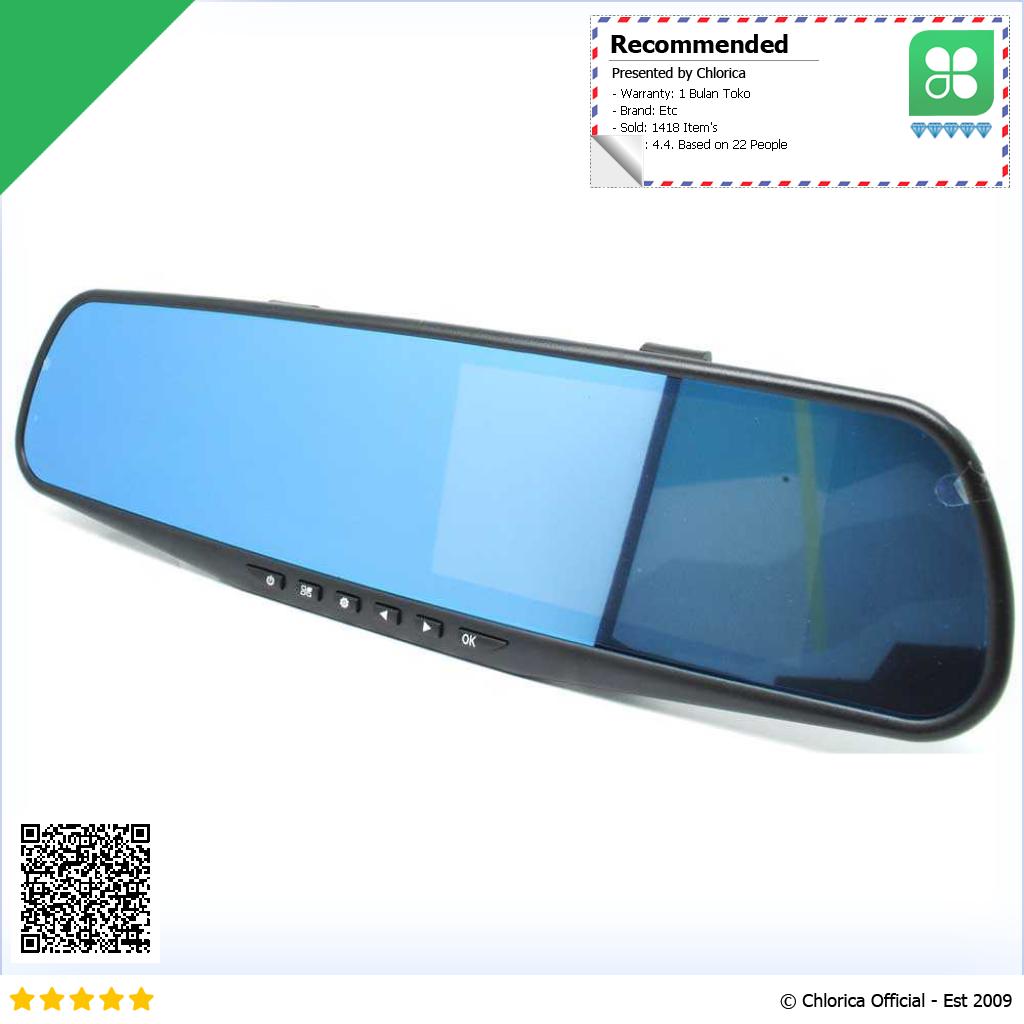 Kaca Spion Rear View DVR Dual Kamera Dashcam 1080P 4.3 Inch Display EA880 S