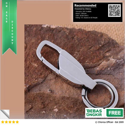 Taffware Gantungan Kunci Carabiner Keychain Stainless Steel K372