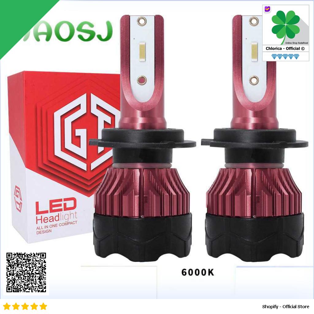 HAOSJ Lampu Depan Mobil LED ZES 12000LM 55W H11 2 PCS K5