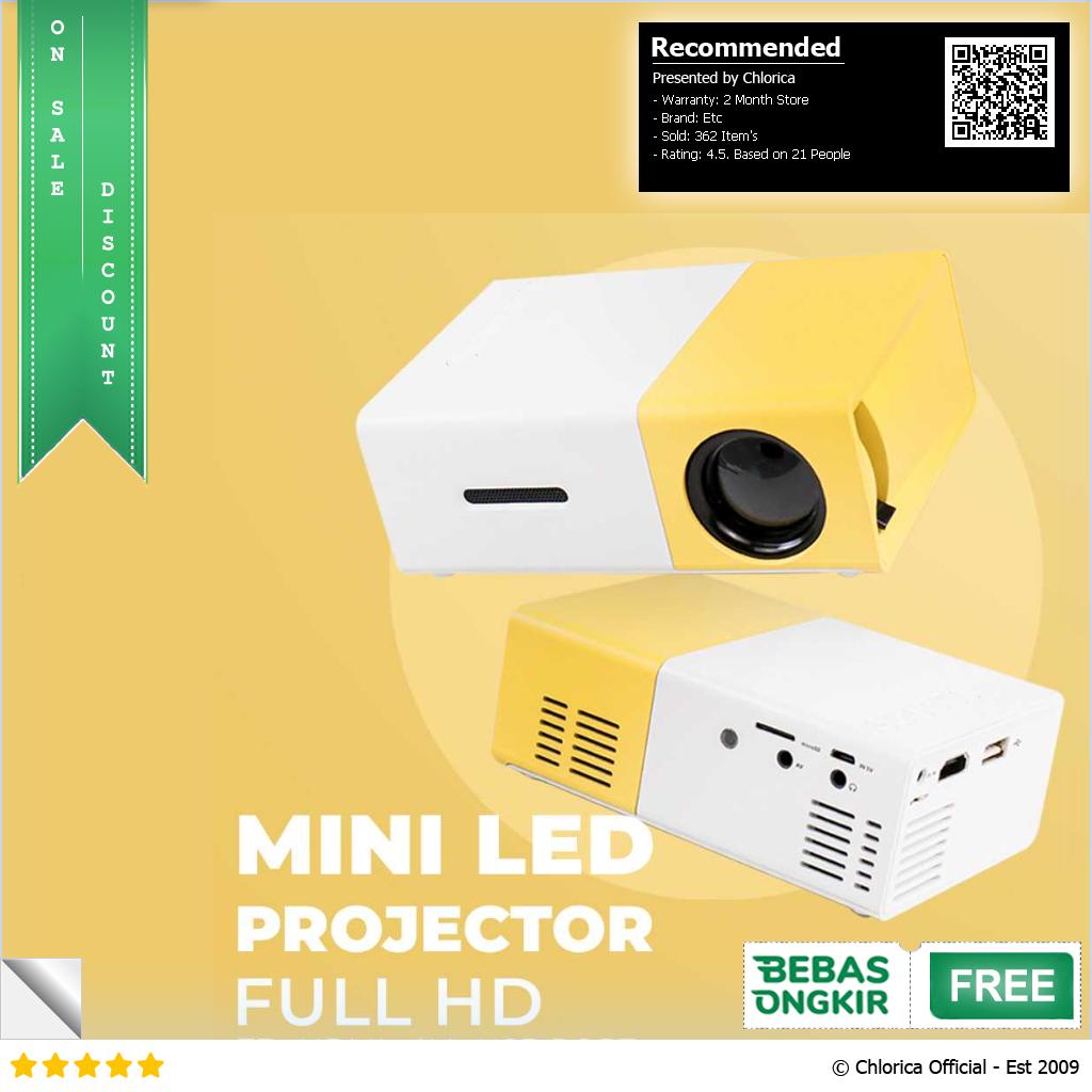 Mini Portable LED Projector Full HD with TF HDMI AV USB Port YG 300