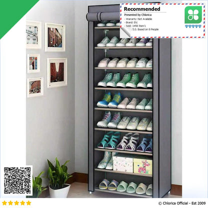 BKZ Rak Sepatu Sandal Multilayer Shoe Rack Cloth Storage F10