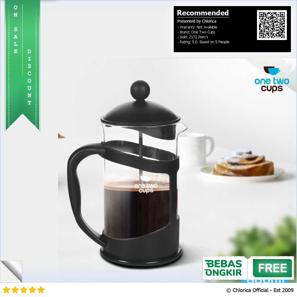 One Two Cups Cafilas French Press Coffee Maker Pot TOP1