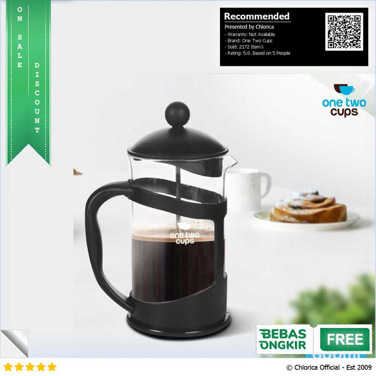 One Two Cups Cafilas French Press Coffee Maker Pot TOP1