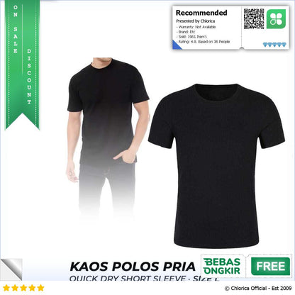 Quanzunchao Kaos Polos Pria Anti Dirty Quick Dry Short Sleeve