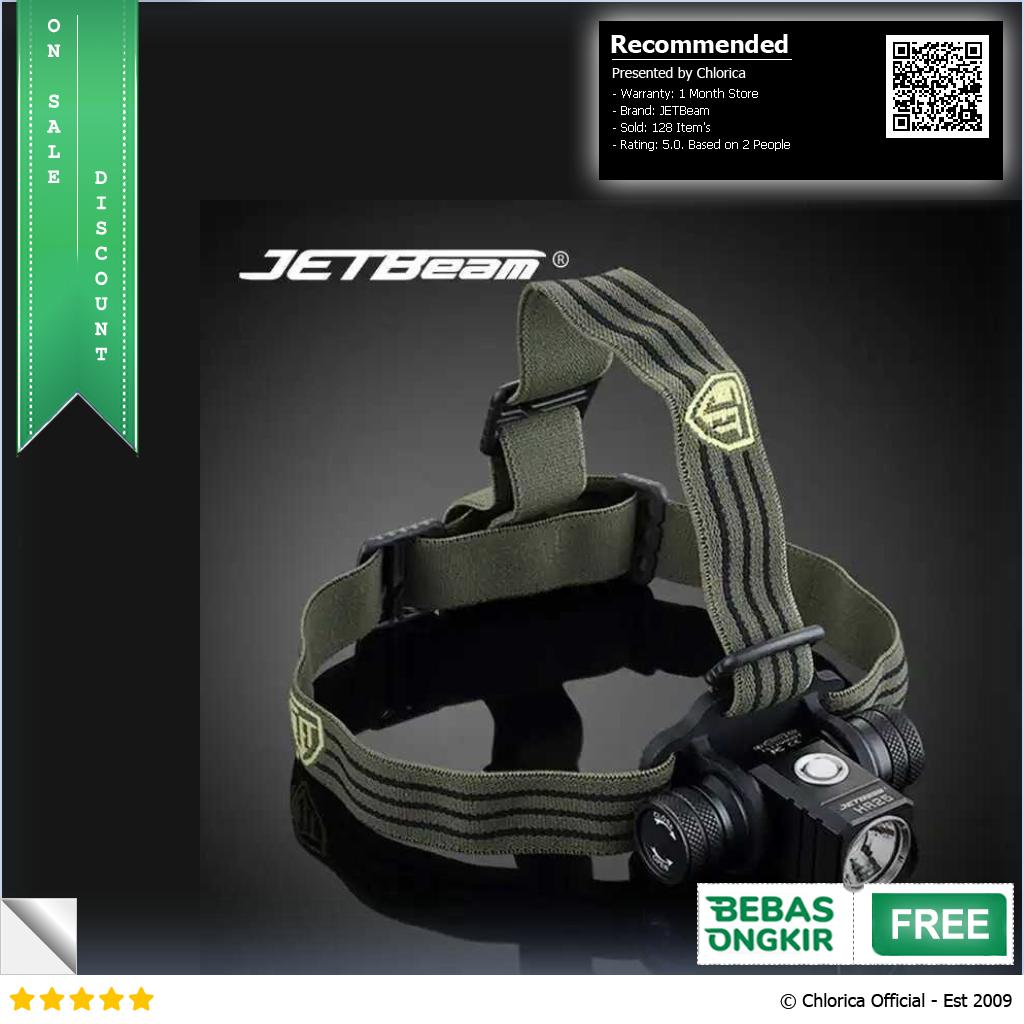 JETBeam Senter Kepala Headlamp SST40 N4 BC 150m 1180 Lumens IPX6 HR25