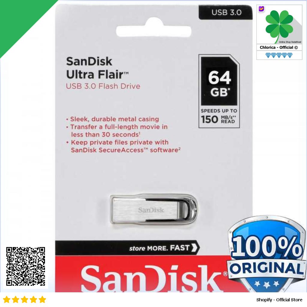 SanDisk Ultra Flair Flashdisk USB 3.0 SDCZ73