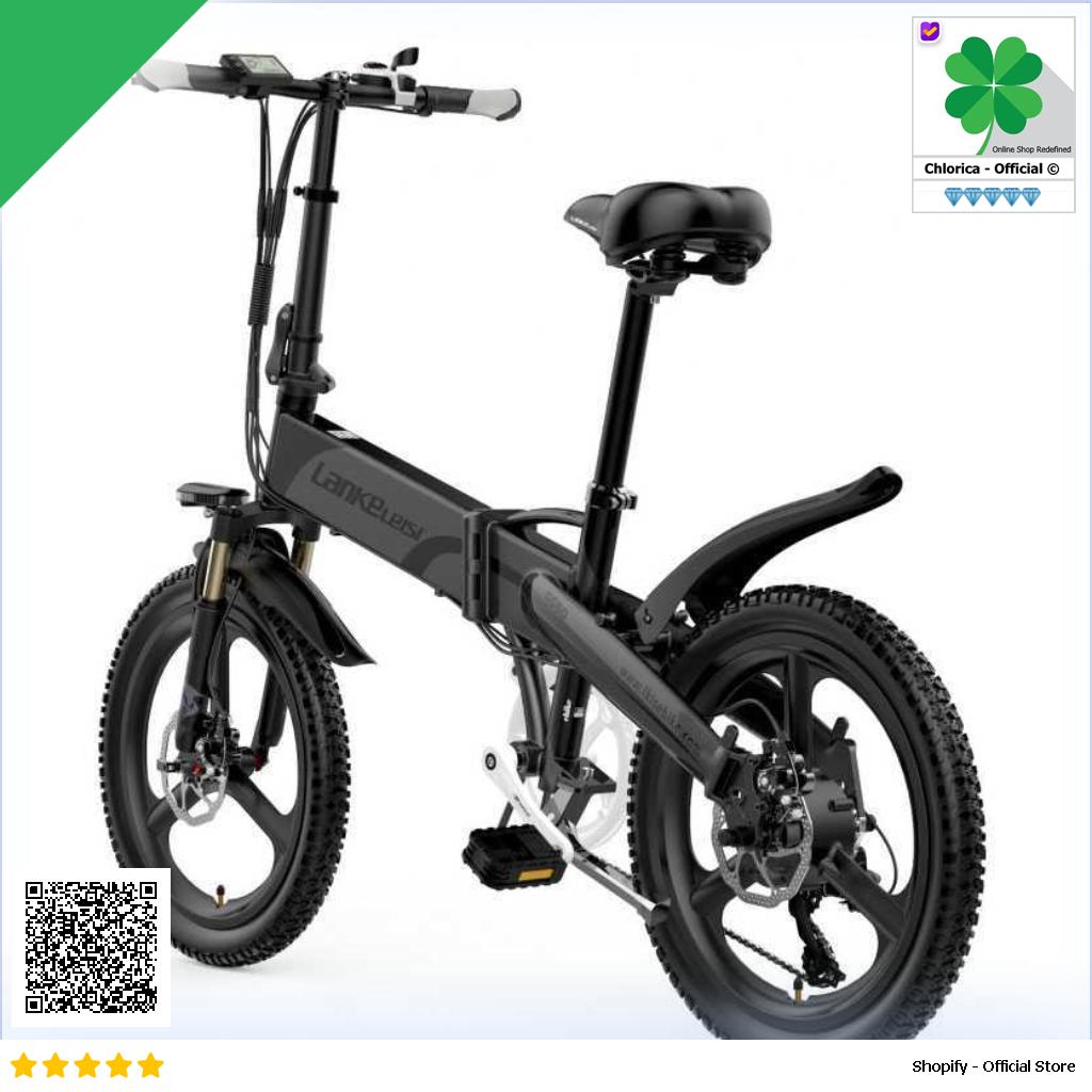 Lankeleisi Sepeda Listrik Lipat Folding Bike Elite Version 48V 10.4Ah G550