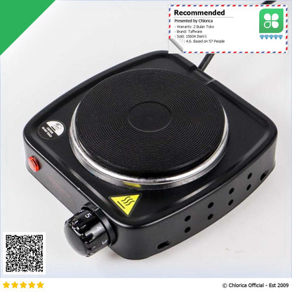 Taffware Kompor Listrik Mini Hot Plate Cooking 500 W DLD 101B