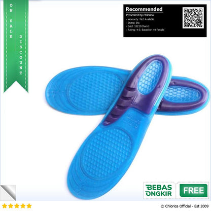 DADIJIER Insole Sepatu Alas Kaki Orthopedic Shock Absorb Gel KYL