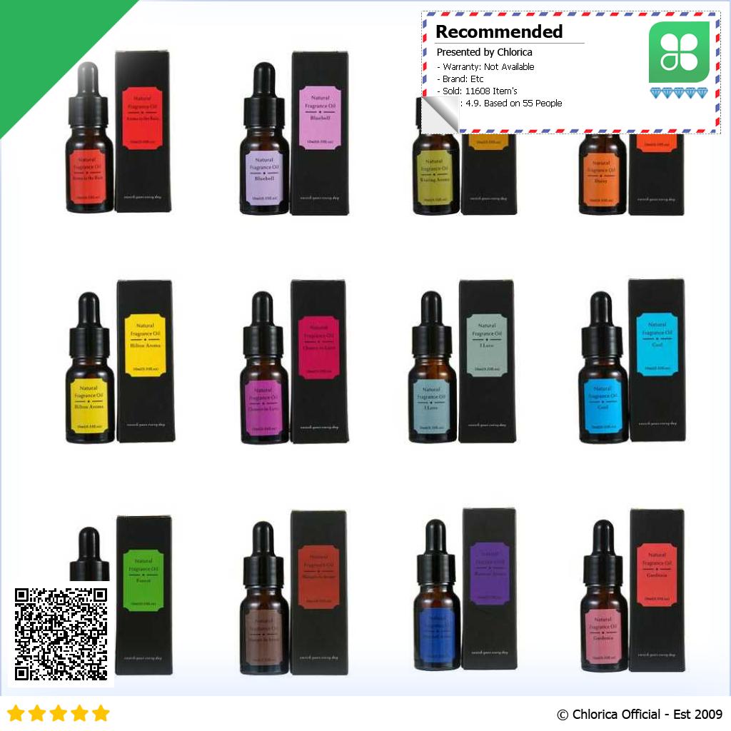 Eighteen Pure Essential Fragrance Oil Minyak Aromatherapy 10 ml RHJY