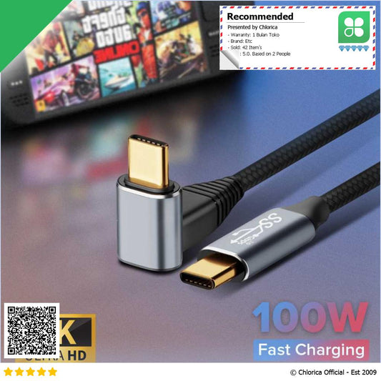 ZUIDID Kabel Charger USB Type C to Type C 3.1 PD 10Gbps 4K@60Hz 50cm ZD 31