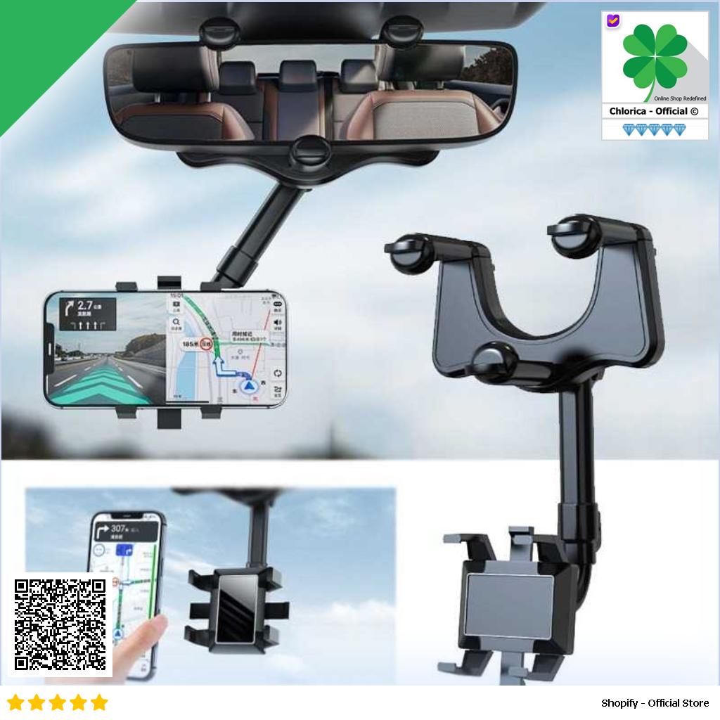 Dawndesslo Phone Holder Universal Adjustable Rearview Mirror ZJ099