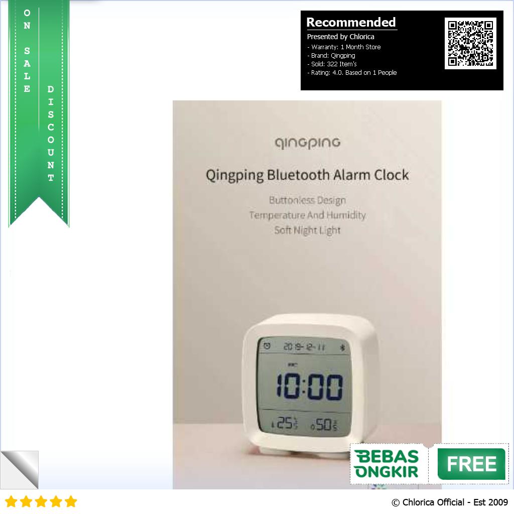 Qingping Jam Meja Smart Alarm Clock Temperature Bluetooth CGD1