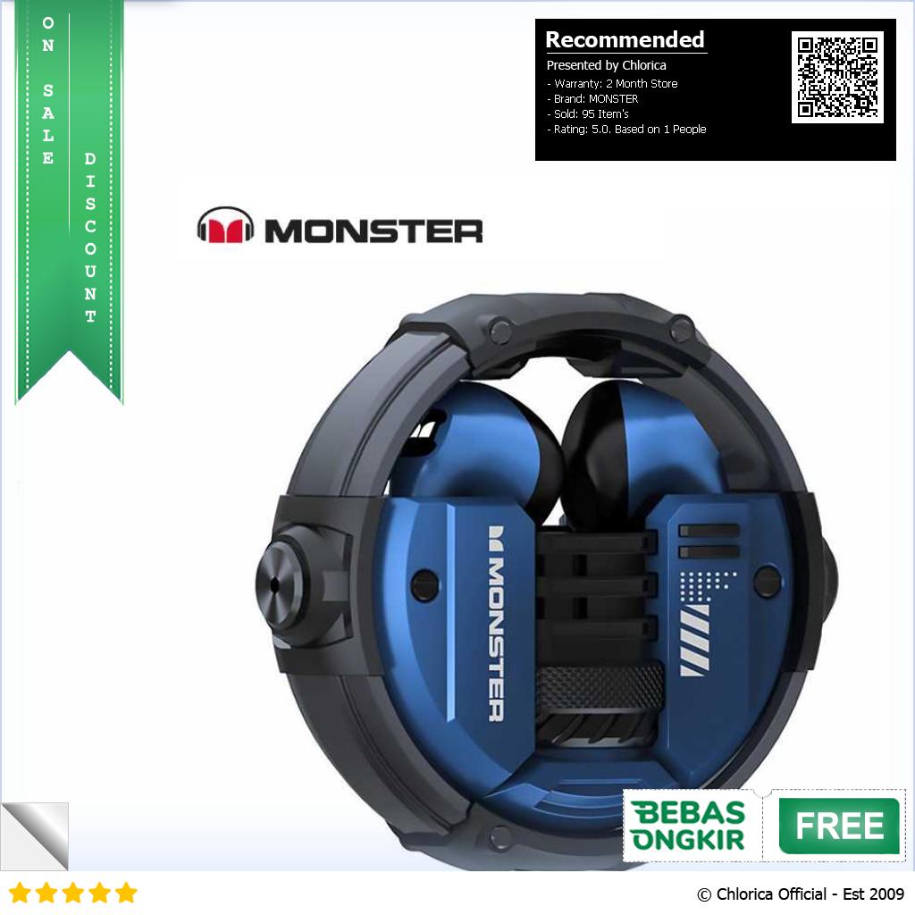 MONSTER AIRMARS Earphone TWS Gaming Bluetooth 5.3 Low Latency XKT10