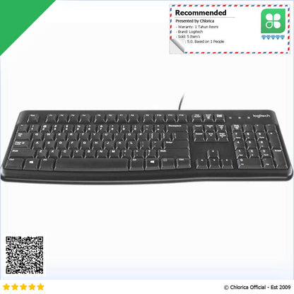 Logitech Desktop Combo Keyboard dan Mouse MK120