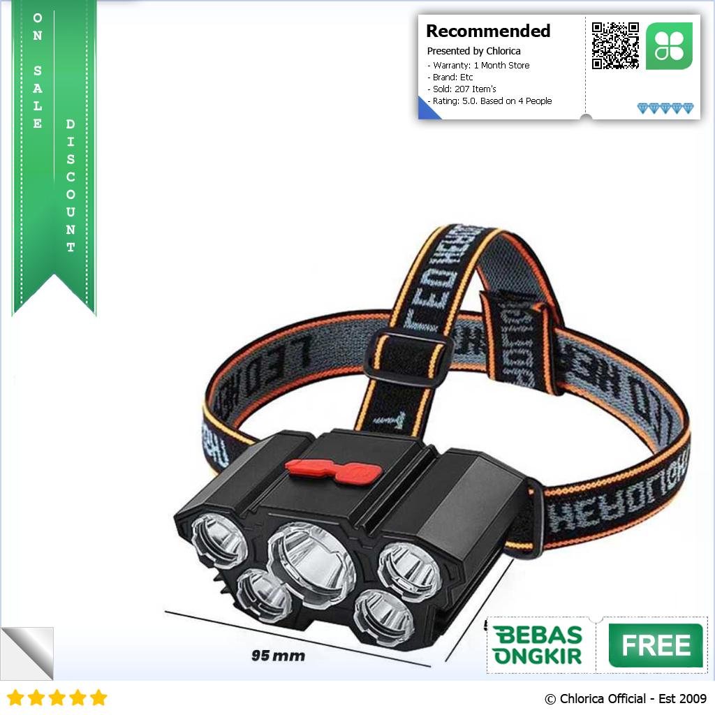 AMARYLLIS Senter LED Kepala Headlamp 5 XPG L T21