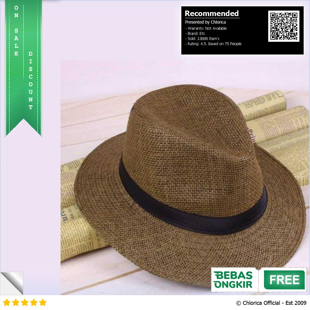 Yingrui Topi Fedora Unisex Laken Hat Jazz Classic Vintage M 38