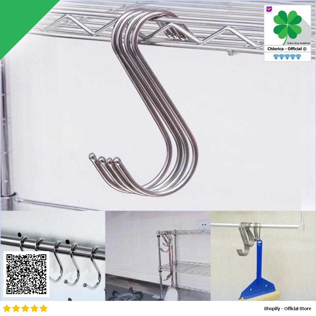 Hanger Gantungan S Serbaguna Stainless Steel Hook 10 PCS M127