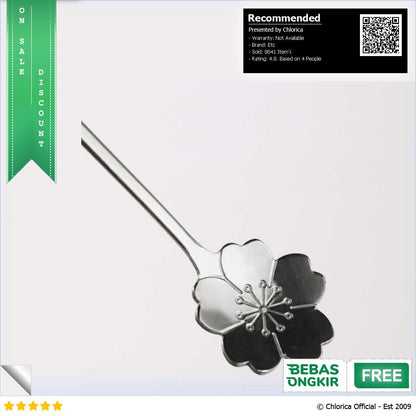 BLEXPRET Sendok Teh Gagang Panjang Long Tea Spoon Stainless Steel TC49