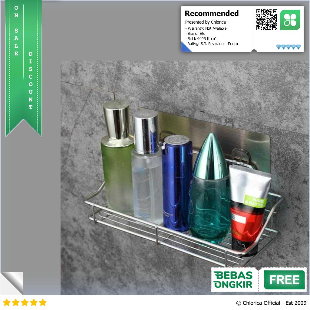 WAIIHA Rak Gantung Kamar Mandi Bathroom Organizer Rack Stainless Steel W21