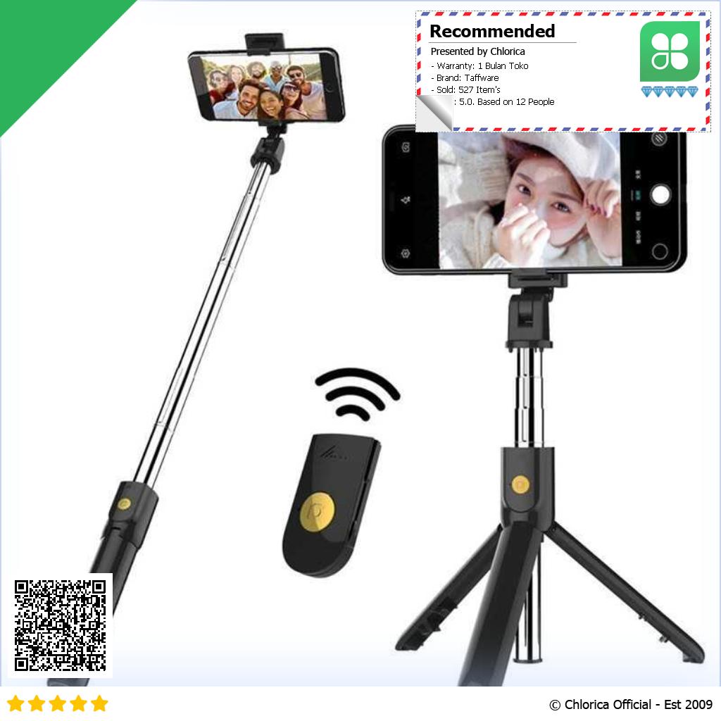 Taffware Tripod HP Tongsis Monopod Portable with Bluetooth Remote K07