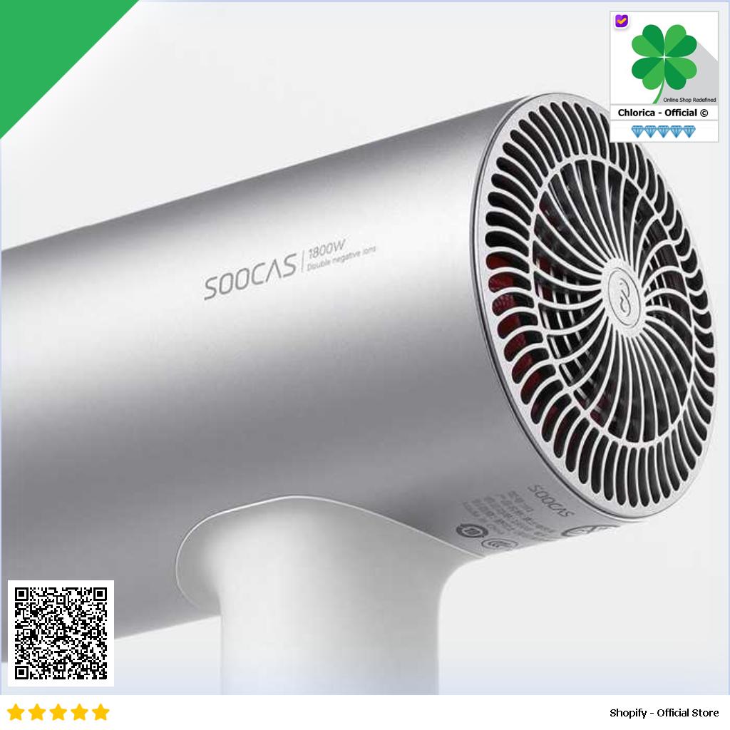 SOOCAS Hair Dryer Pengering Rambut Ion Negatif 1800W H5