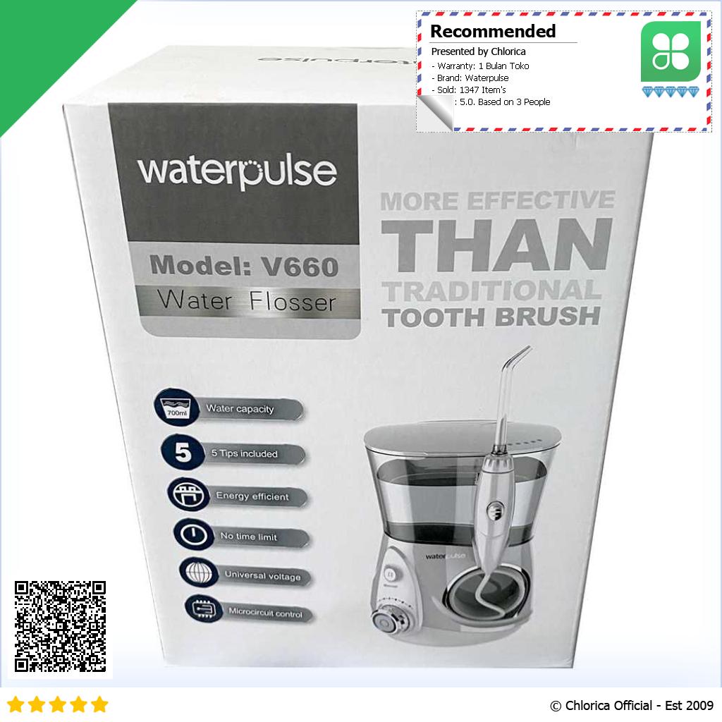 Waterpulse Dental Flosser Alat Semprot Pembersih Gigi 700ml V660