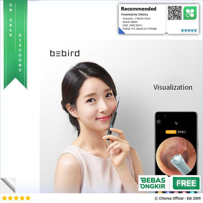 Bebird Kamera Endoskopi Pembersih Telinga Otoskop Ear Pick Endoscope R1