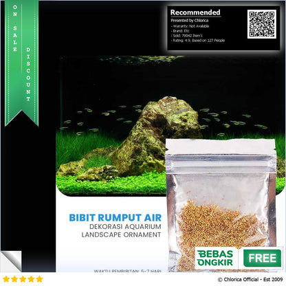 Bibit Rumput Air Dekorasi Aquarium Landscape Ornament 10g H0027