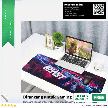 Gaming Mouse Pad XL Desk Mat 800x300mm MP005