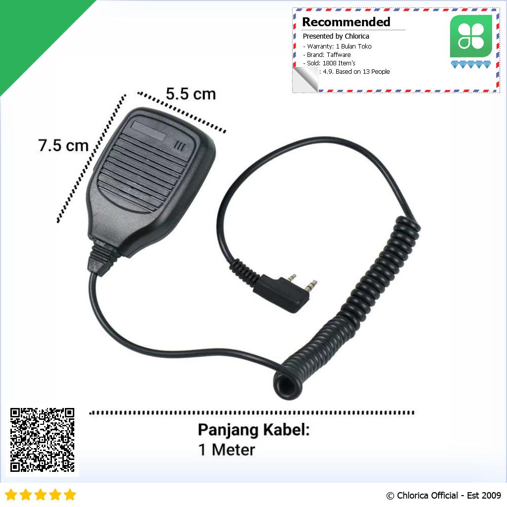 Taffware Speaker Mikrofon for Baofeng Kenwood HYT Walkie Talkie KMC