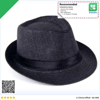 Yingrui Topi Fedora Unisex Laken Hat Jazz Classic Vintage M 38