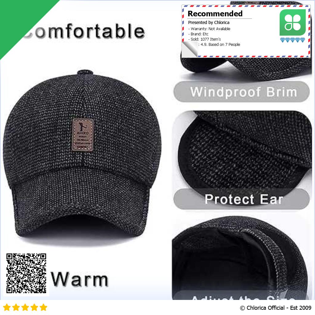 EDIKO Topi Baseball Unisex Cap Ear Warm Protection Penutup Telinga K515