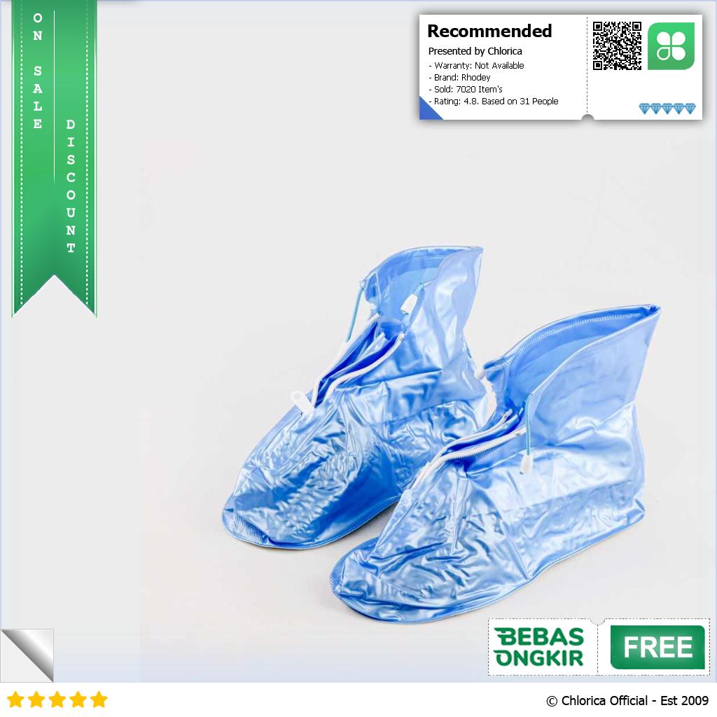 Rhodey Jas Hujan Sepatu Anti Air Shoes Cover PVC with Zipper XZ899