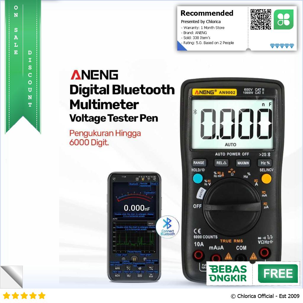 ANENG Digital Bluetooth Multimeter Voltage Tester AN9002