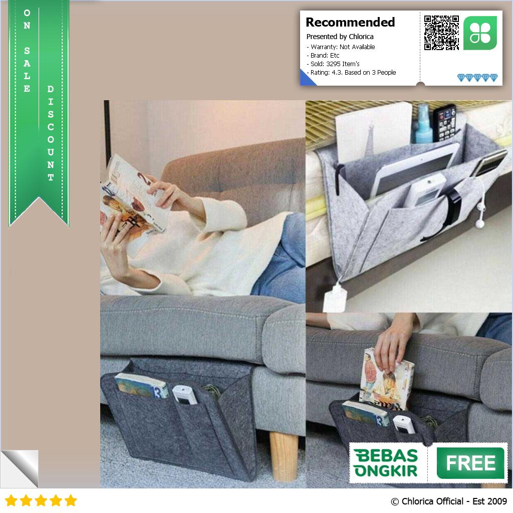 LENZERO Tas Bedside Organizer Sofa Kasur Tempat Tidur Hanging Bag NL A 050