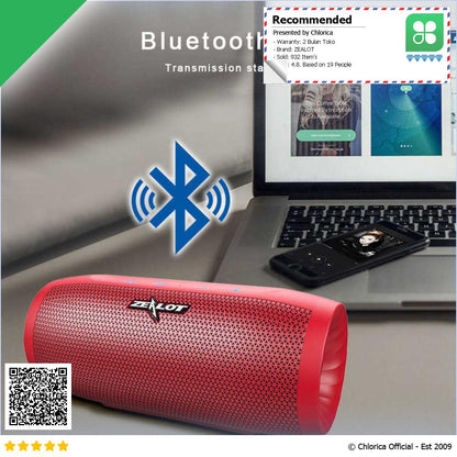 ZEALOT Bluetooth 4.2 Speaker Portable Sound 10W with Powerbank 4000mAh S16