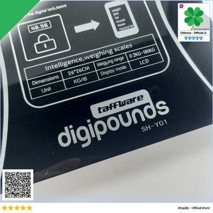 Taffware Digipounds Timbangan Badan Bluetooth Digital Scale 180kg SH Y01