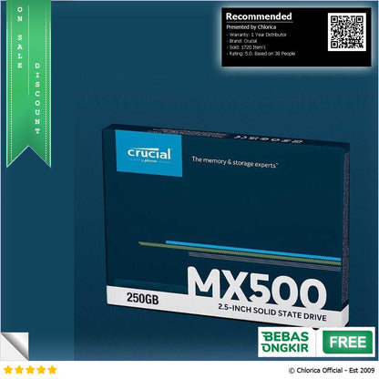 Crucial MX500 SSD 560MB s SATA III 2.5 Inch