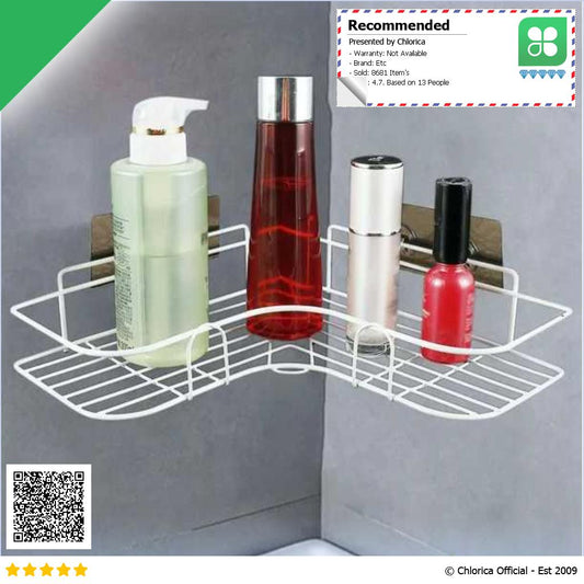 LemonBest Rak Sudut Kamar Mandi Triangle Corner Shelf Stainless Steel G49