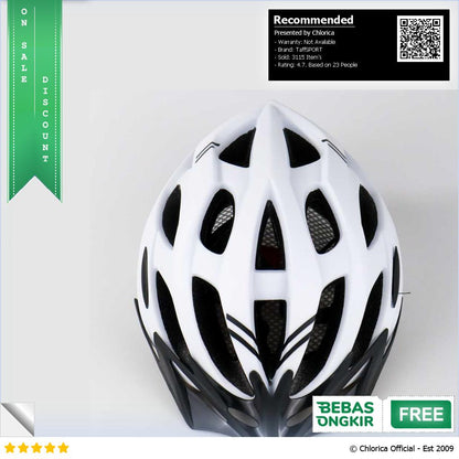 TaffSPORT Helm Sepeda Ultralight Breathable Bicycle Helmet 19 Air Vent 008A