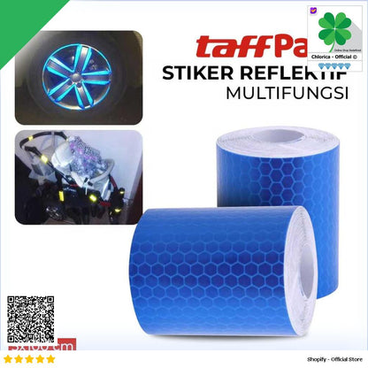 TaffPACK Stiker Reflektif Multifungsi Warning Strip Tape 5x100 cm