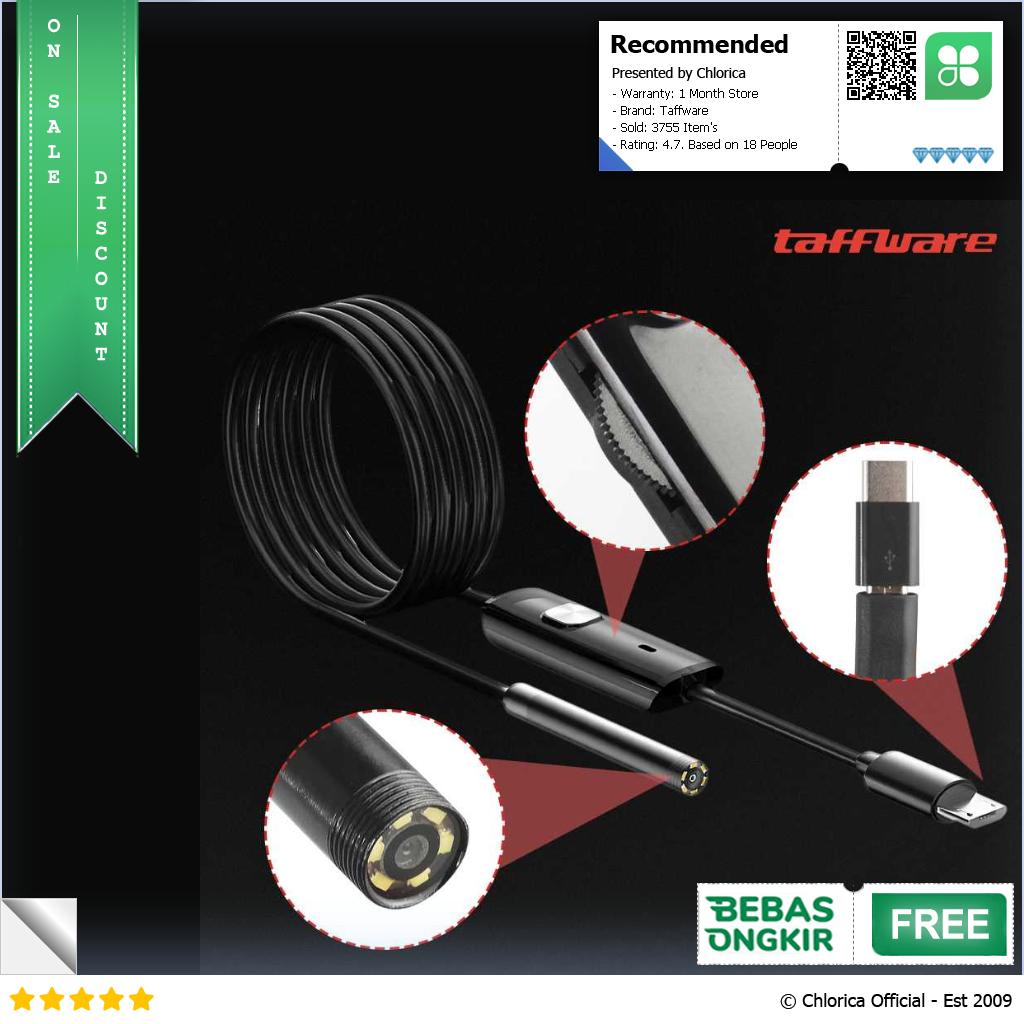 Taffware Kamera Endoskopi Industrial Borescope Endoscope USB 480P AN98B