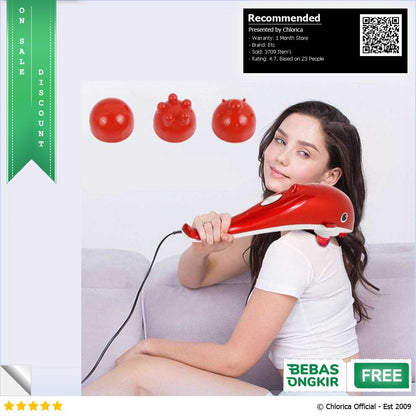 Qingfeng Alat Pijat Elektrik Dolphin Massager Shoulder Vibration USB HK668