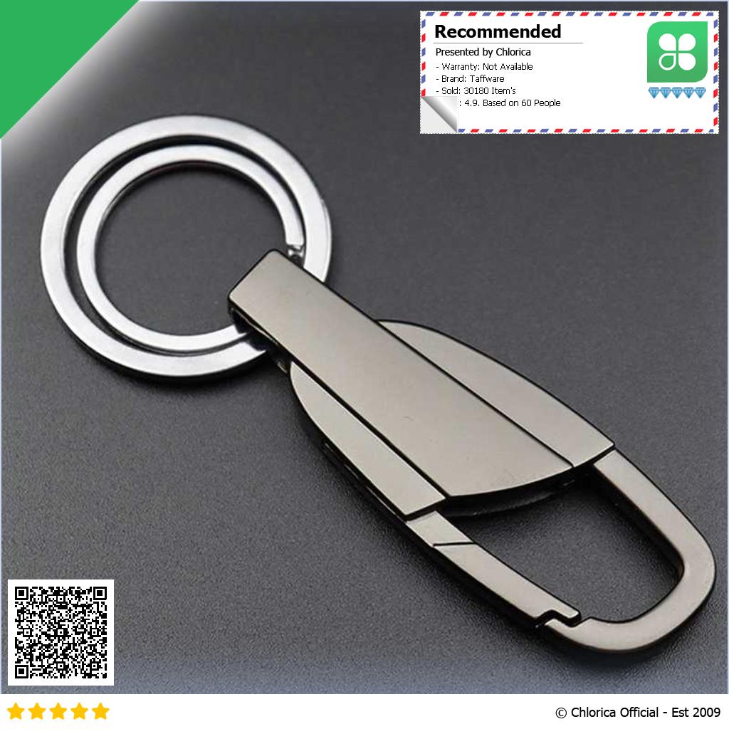 Taffware Gantungan Kunci Carabiner Keychain Stainless Steel K372