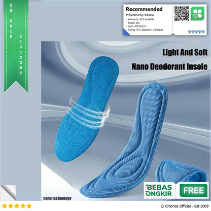 YuanXiang Insole Sepatu Alas Kaki Orthopedic 4D Memory Foam XD 33