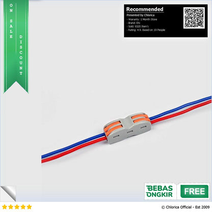 Guillermo Terminal Block Konektor Sambungan Kabel Listrik 1PCS