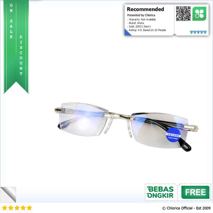 Ahora Kacamata Baca Rabun Dekat Frameless Anti Blue Light Glasses 641