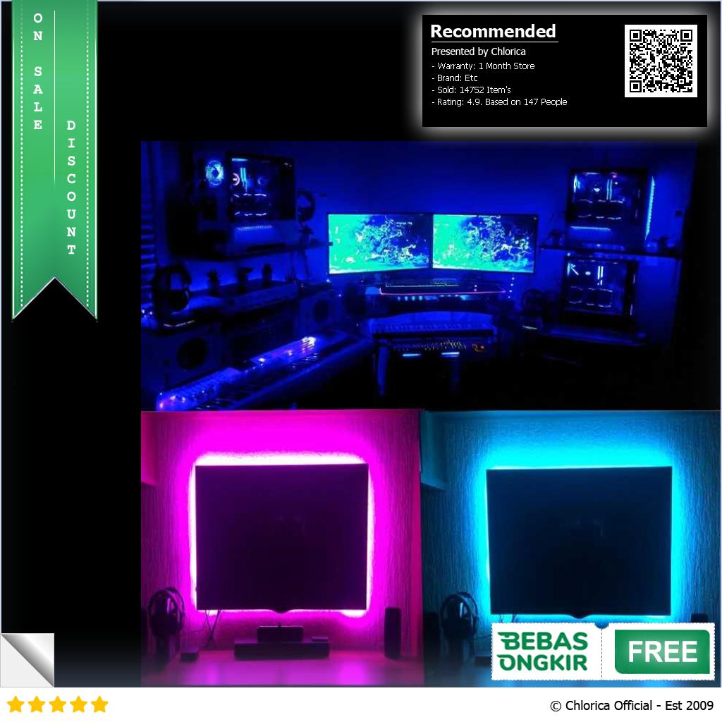 MALITAI Lampu LED Strip Flexible 5050 RGB IP67 with USB Controller SMD2835